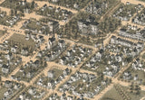 1872 Panoramic Map of Raleigh North Carolina