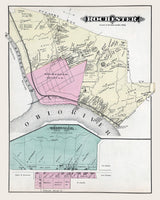 1876 Map of Rochester Township Beaver County Pennsylvania