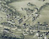 1894 Panoramic Map of Schwenksville Montgomery County Pennsylvania