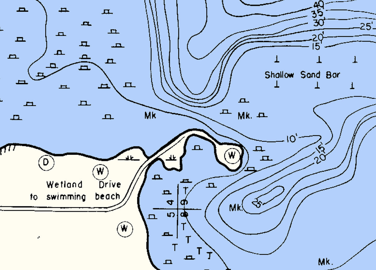 1966 Map of Little Muskego Lake Waukesha County Wisconsin