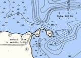 1966 Map of Little Muskego Lake Waukesha County Wisconsin