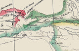 1825 Map of Odessa Ukraine Sea of Azov and Crimea Region