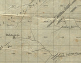 1859 Map of Dahlonega Georgia Gold Placers