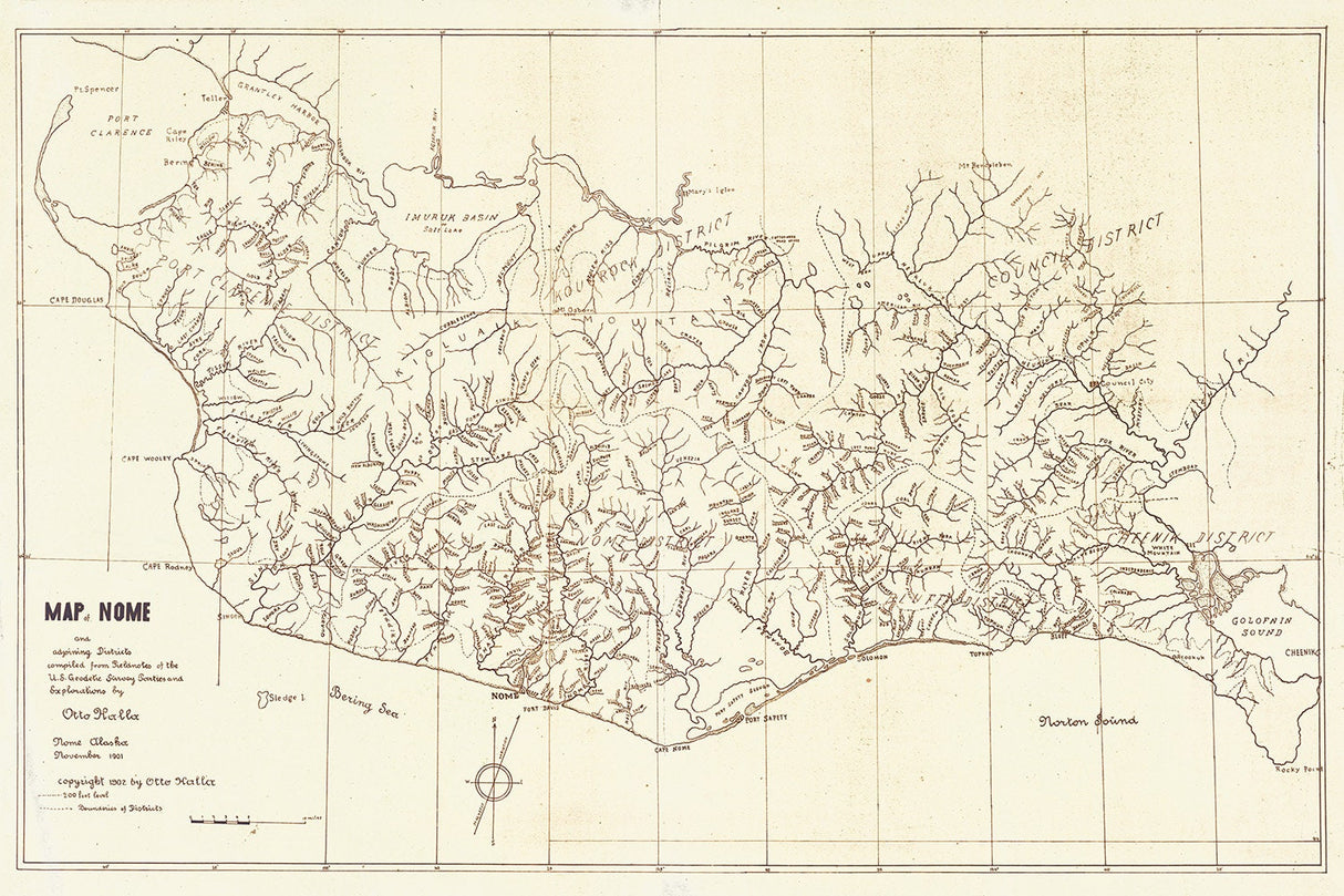 1901 Map of Nome Alaska