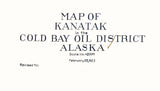 1923 Town Map of Kanatak Alaska Cold Bay Oil District