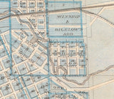 1876 Town Map of Michigan City La Porte County Indiana
