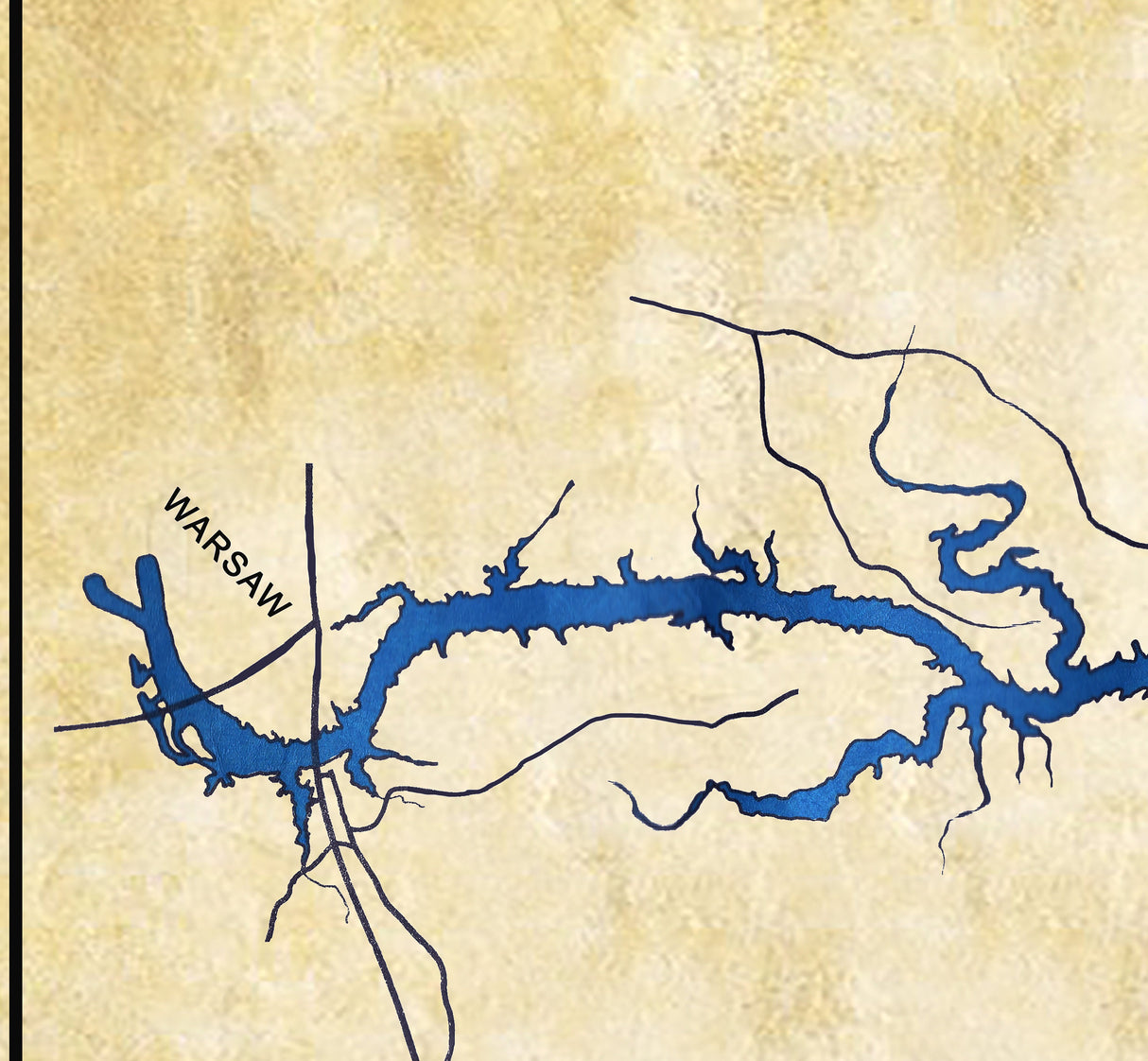 1980 Map of Lake of the Ozarks Missouri