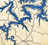 1980 Map of Lake of the Ozarks Missouri