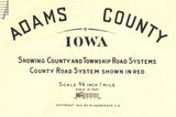 1914 Map of Adams County Iowa