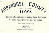 1914 Map of Appanoose County Iowa
