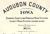 1914 Map of Audubon County Iowa