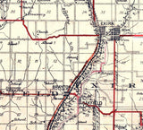 1914 Map of Audubon County Iowa