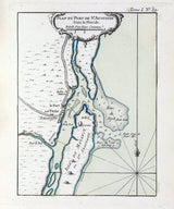 1764 Map of Saint Augustine Florida and Inlet