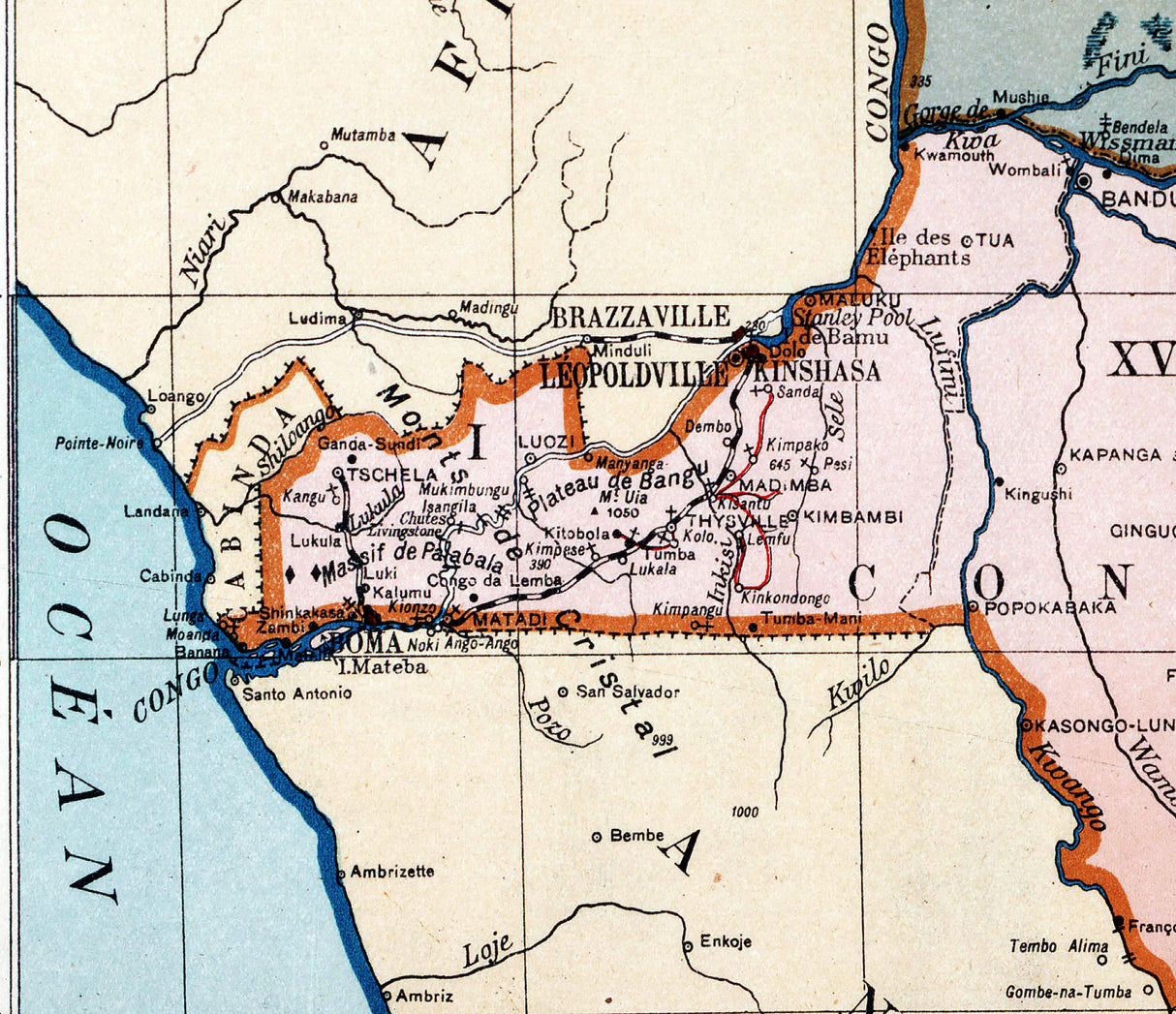 1879 Map of Congo Democratic Republic