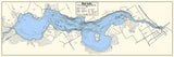 1965 Map of Bear Lake Barron and Washburn County Wisconsin