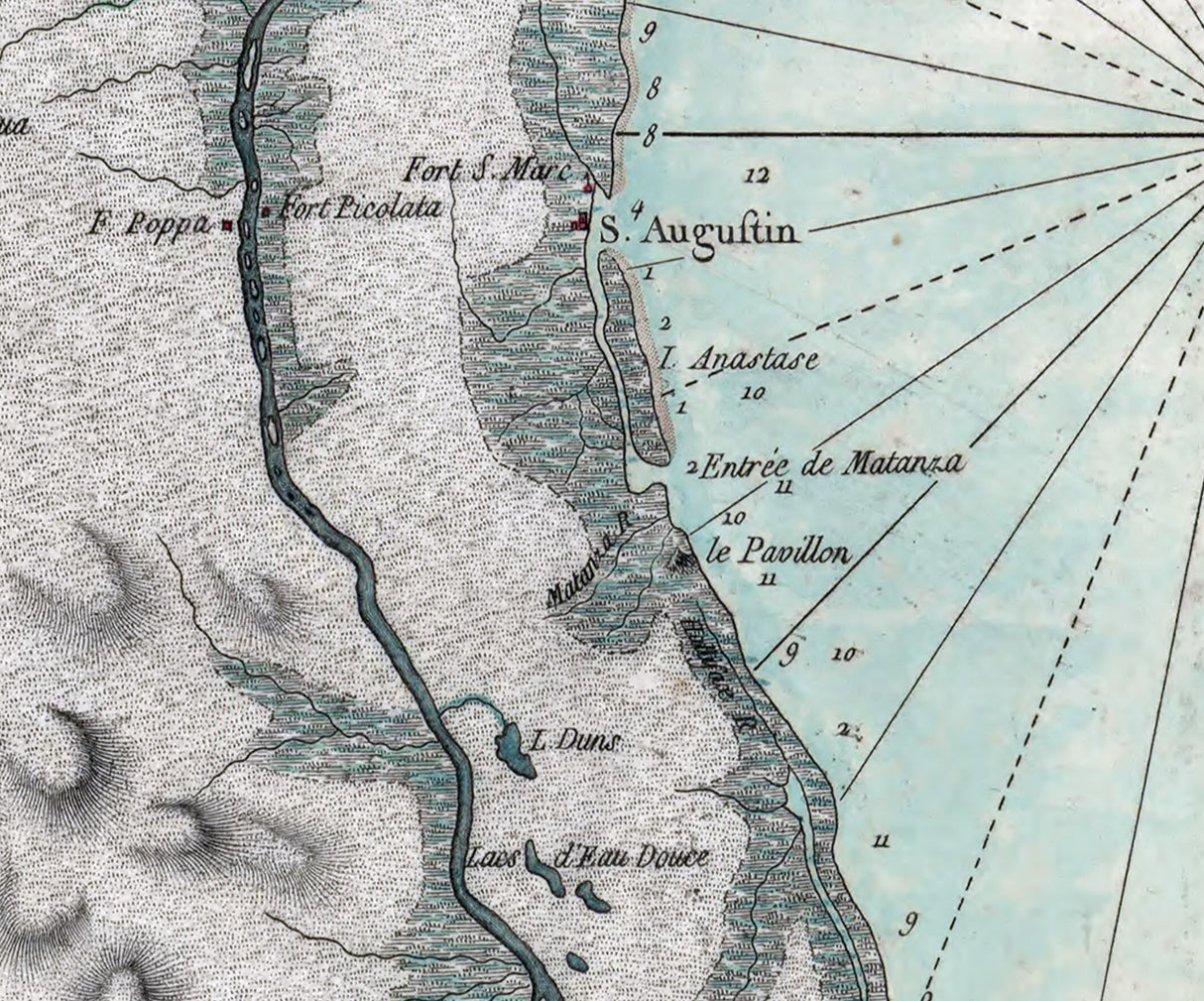 1780 Map of Florida