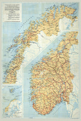 1920 Map of Norway