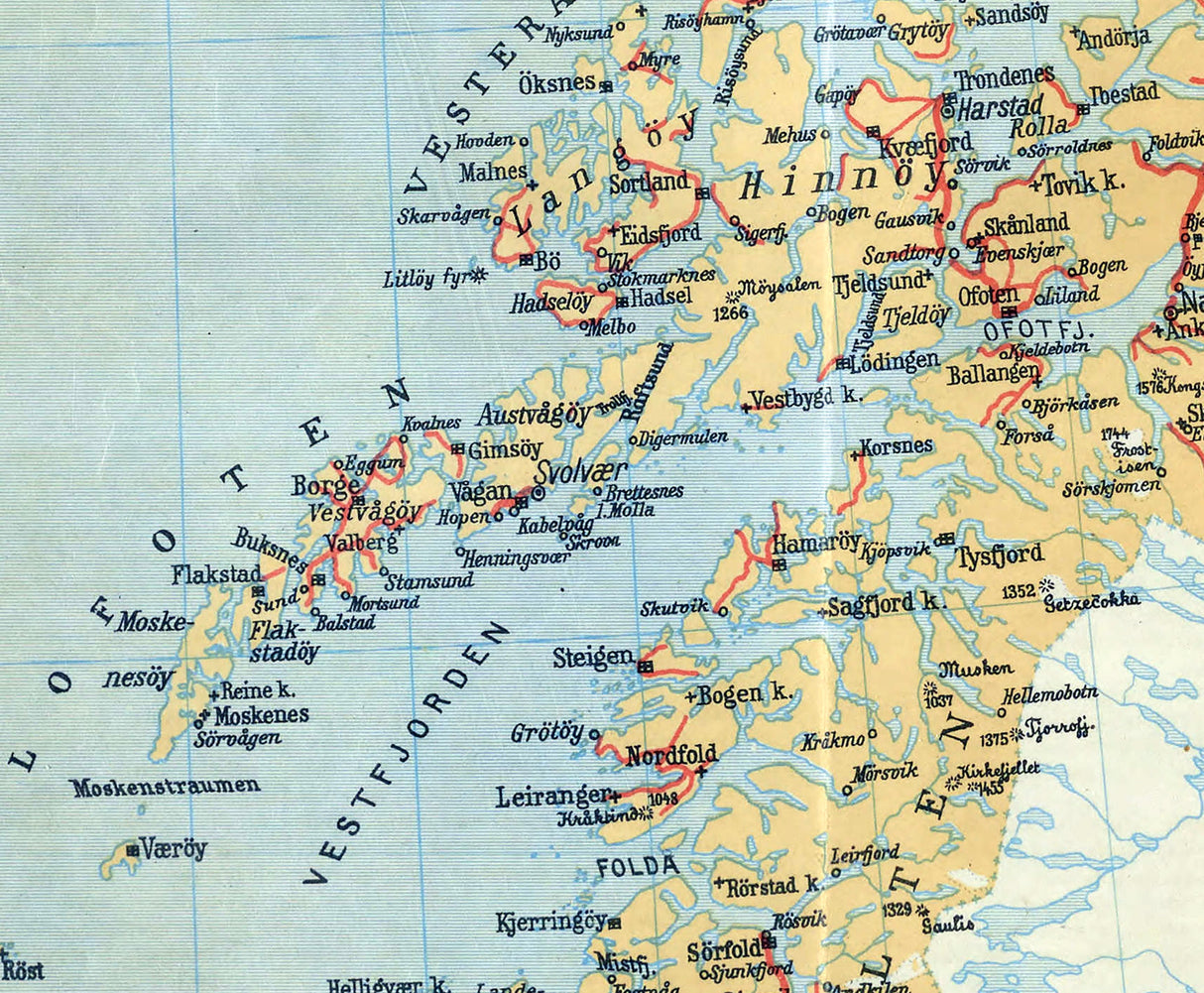 1920 Map of Norway