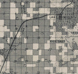 1900 Map of Winnebago County Iowa