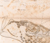 1839 Map of Beaufort Harbour North Carolina