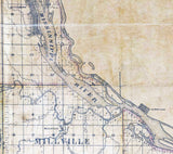1857 Map of Clayton County Iowa