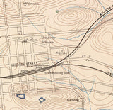 1865 Town Map of Dalton Georgia