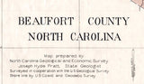 1908 Map of Beaufort County North Carolina