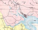 1908 Map of Beaufort County North Carolina