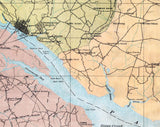 1908 Map of Beaufort County North Carolina