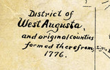 1776 Map of West Augusta County Virginia