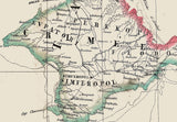1825 Map of Odessa Ukraine Sea of Azov and Crimea Region