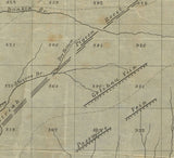 1859 Map of Dahlonega Georgia Gold Placers