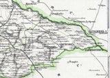 1871 Map of Kiev Region Ukraine