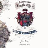 1871 Map of Liechtenstein