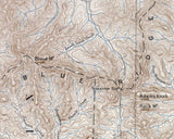 1885 Map of Dahlonega Georgia Topographic Sheet
