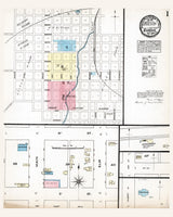 1884 Town Map of Eureka Greenwood County Kansas