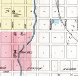 1884 Town Map of Eureka Greenwood County Kansas