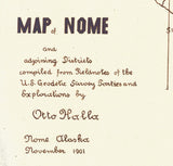 1901 Map of Nome Alaska