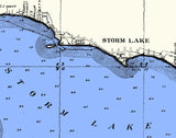 1916 Map of Storm Lake Buena Vista County Iowa