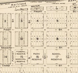 1916 Town Map of Nenana Alaska