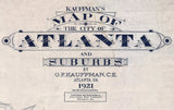 1921 Map of Atlanta Georgia