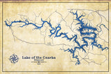 1980 Map of Lake of the Ozarks Missouri