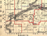 1914 Map of Adams County Iowa