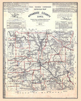 1914 Map of Appanoose County Iowa