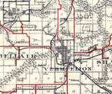1914 Map of Appanoose County Iowa