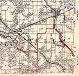 1914 Map of Appanoose County Iowa