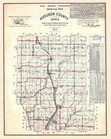 1914 Map of Audubon County Iowa