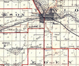 1914 Map of Benton County Iowa