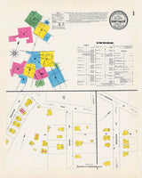 1909 Town Map of Swarthmore Delaware County Pennsylvania