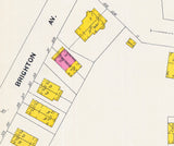 1909 Town Map of Swarthmore Delaware County Pennsylvania